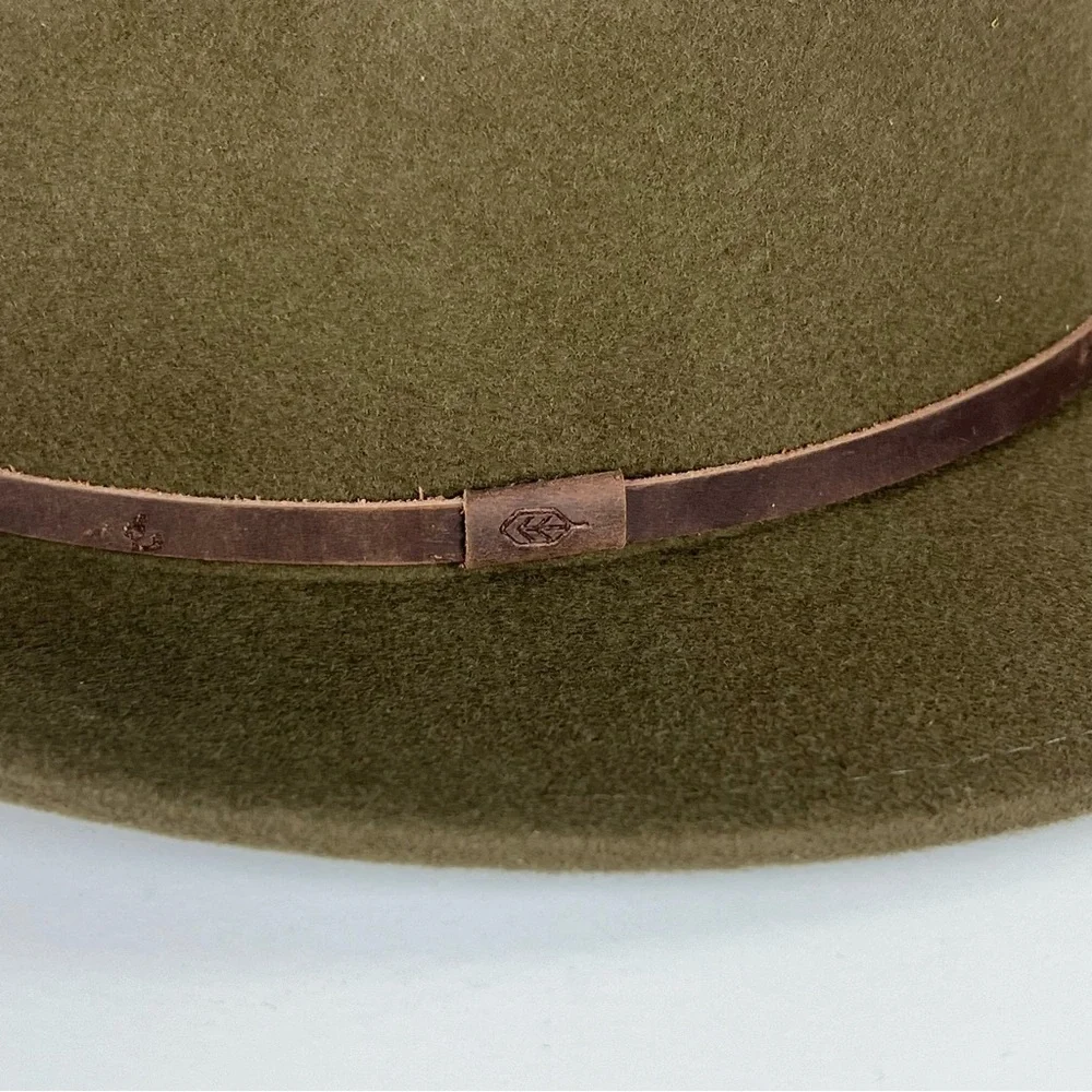 Will + Bear Australian Wool William Brown Wide Brim Crushable Travel Hat Unisex